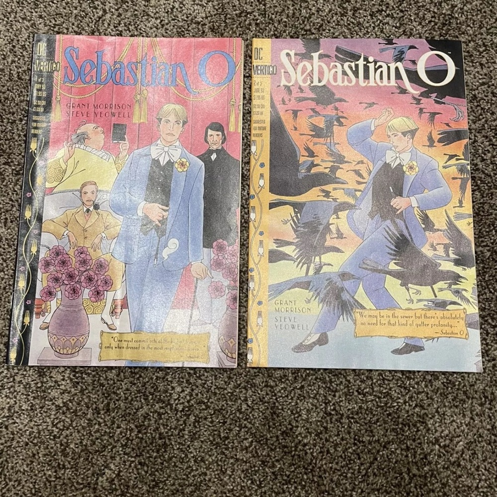 SEBASTIAN O #1 And 2, NM+, Grant Morrison Steve Yeowell, 1993 DC Vertigo